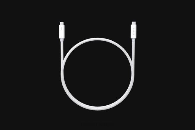 Razer thunderbolt 4 kabel pc-komponent hvit FL0B22