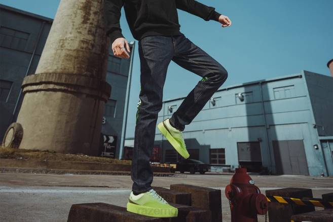 Razer evisu daicock-trykk med broderte jeans med gulrotpasning #2017 klær én farge FL0B192