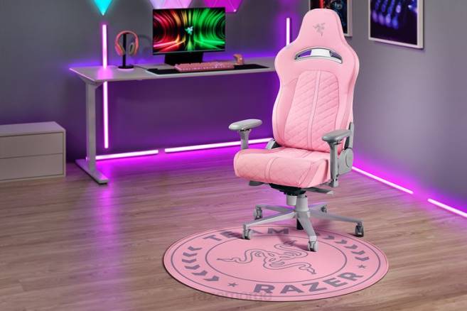Razer teamgulvteppe spillestol kvarts FL0B141