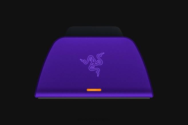 Razer hurtigladestativ for ps5 konsoll lilla FL0B172