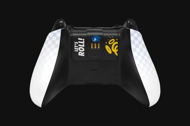 Razer sonic the hedgehog trådløs kontroller og hurtigladestativ for xbox konsoll én farge FL0B167