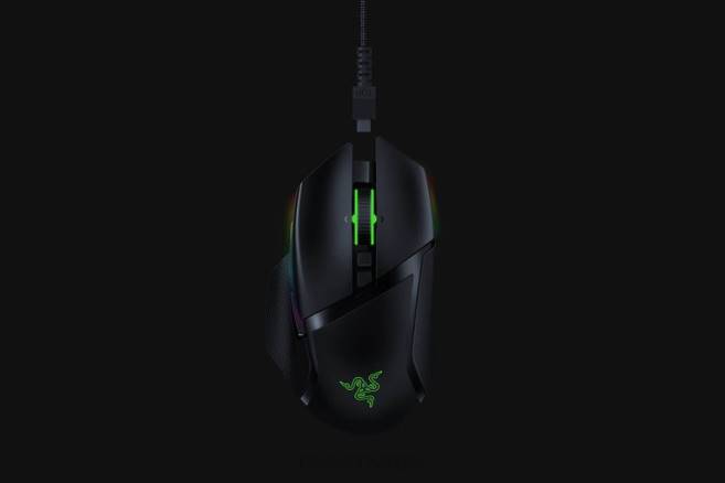 Razer basilisk ultimate med ladestasjon mus én farge FL0B35