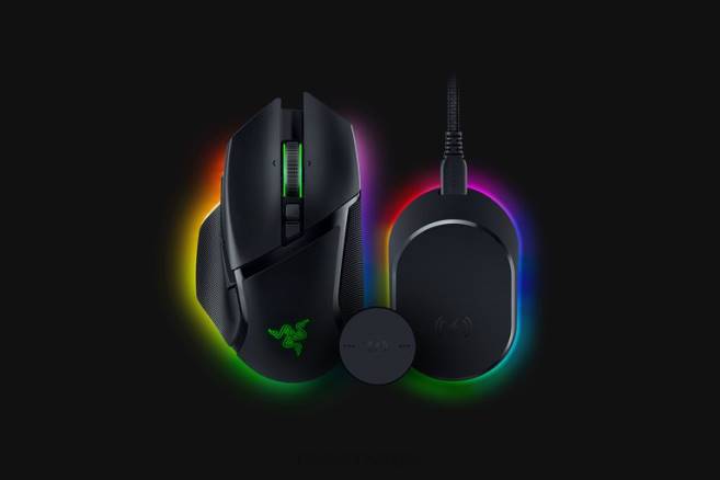 Razer basilisk v3 pro + mouse dock pro-pakke mus én farge FL0B30