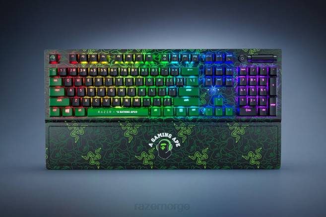 Razer X *A Bathing Ape blackwidow v3 - grønn bryter - oss tastatur grønn FL0B60