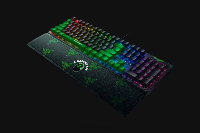 Razer X *A Bathing Ape blackwidow v3 - grønn bryter - oss tastatur grønn FL0B60