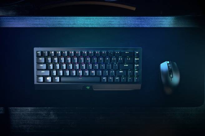 Razer blackwidow v3 mini hyperspeed - gul bryter - oss tastatur svart FL0B63