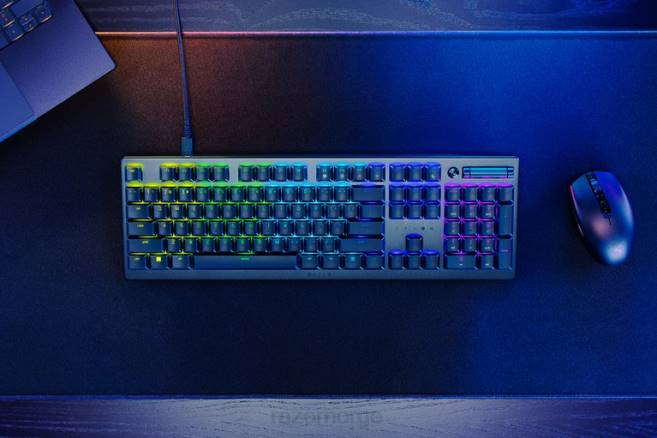 Razer deathstalker v2 - klikky optisk bryter - oss tastatur én farge FL0B67