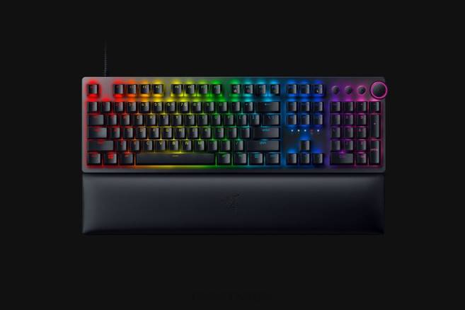 Razer huntsman v2 - klikky optisk bryter - oss tastatur én farge FL0B69