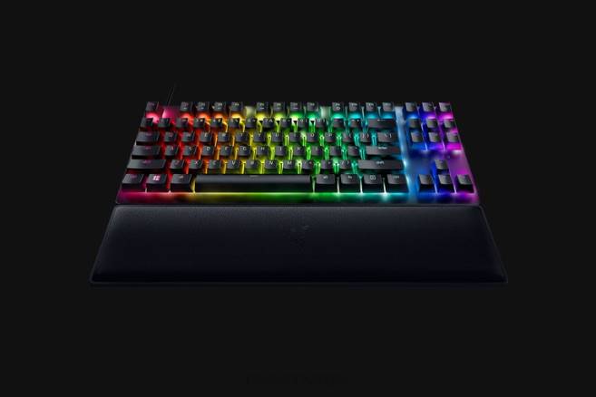 Razer huntsman v2 tenkeyless - klikky optisk bryter - oss tastatur svart FL0B71