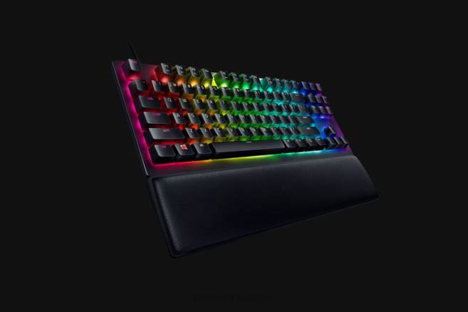 Razer huntsman v2 tenkeyless - klikky optisk bryter - oss tastatur svart FL0B71